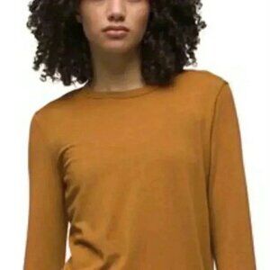 NWT PrAna Foundation 365 lightweight layer essential Casual Long Sleeve Top  XS